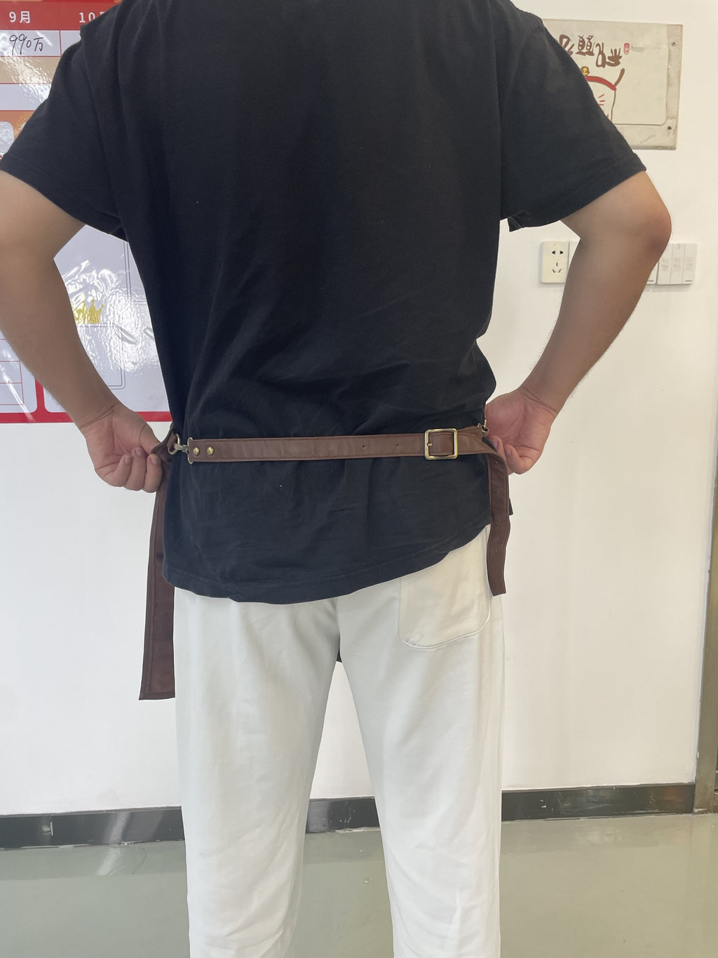 Chefflair Full Leather Apron - Sophisticated Kitchen Style