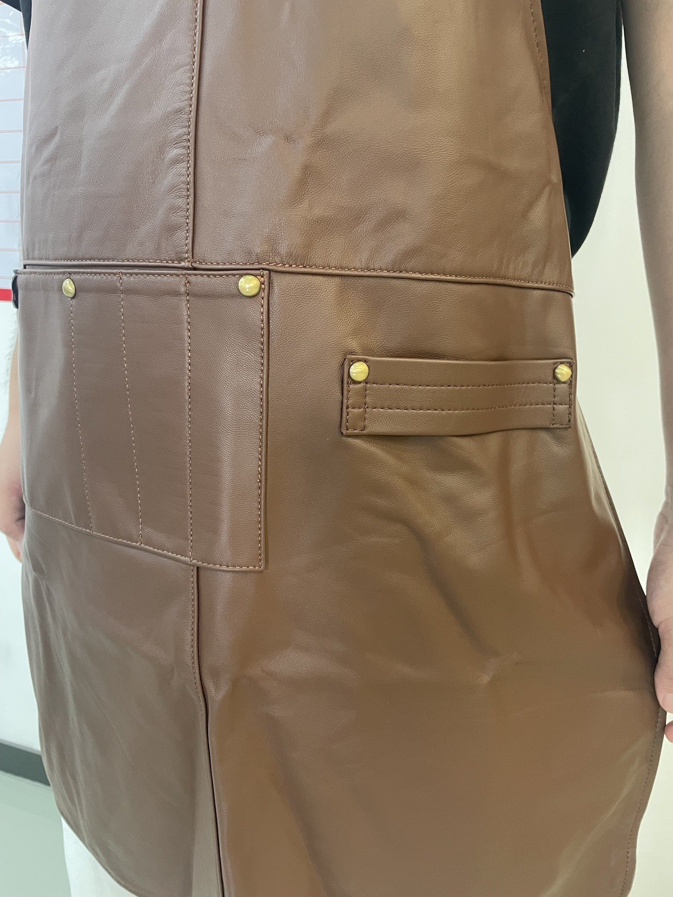 Chefflair Full Leather Apron - Sophisticated Kitchen Style
