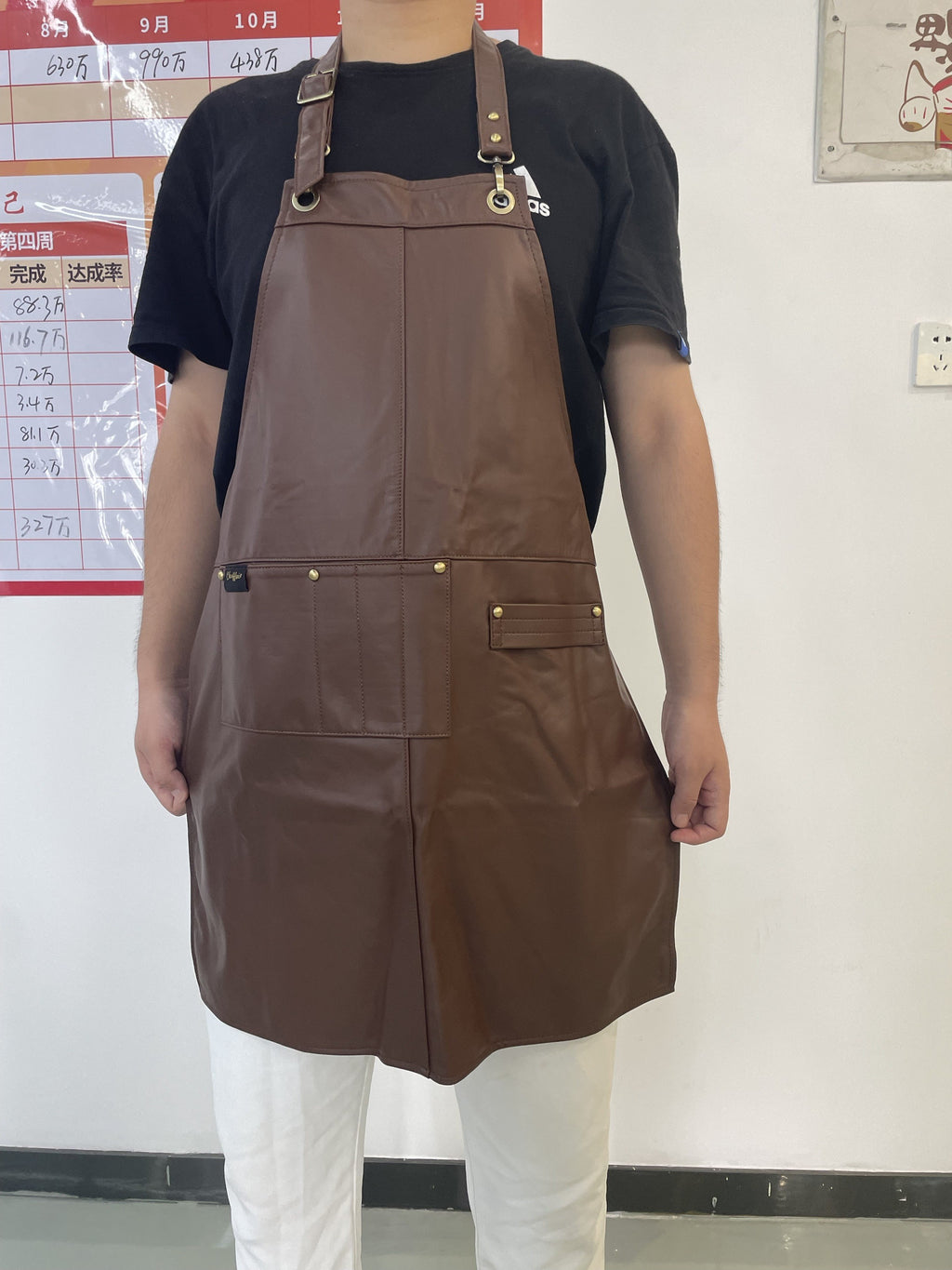 Chefflair Full Leather Apron - Sophisticated Kitchen Style