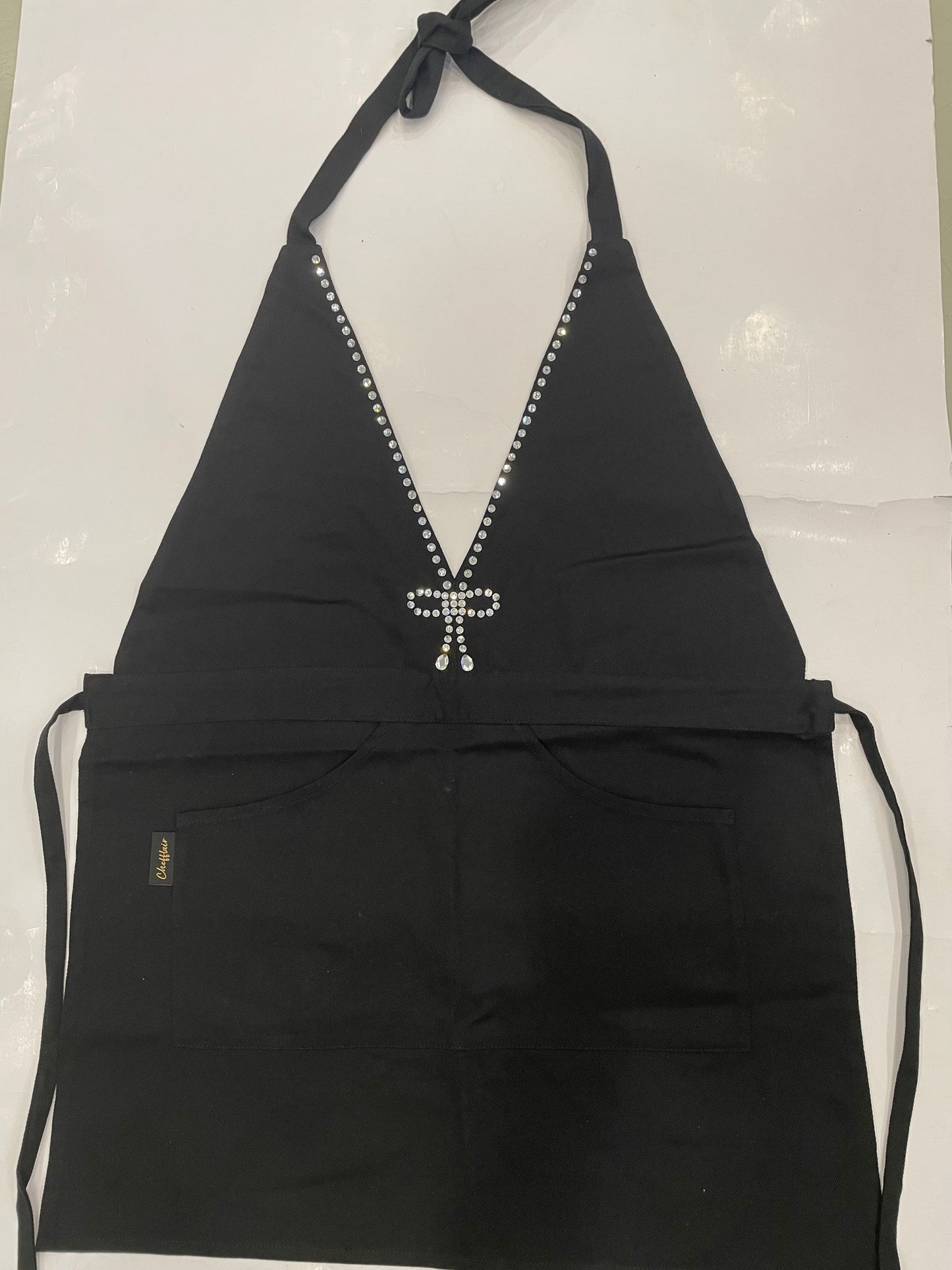 Womens Linen Apron - V-Neck Edition