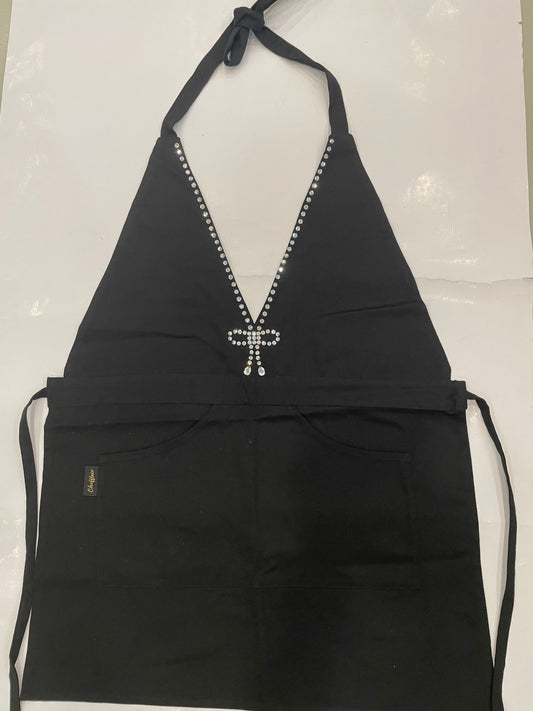 Womens Linen Apron - V-Neck Edition